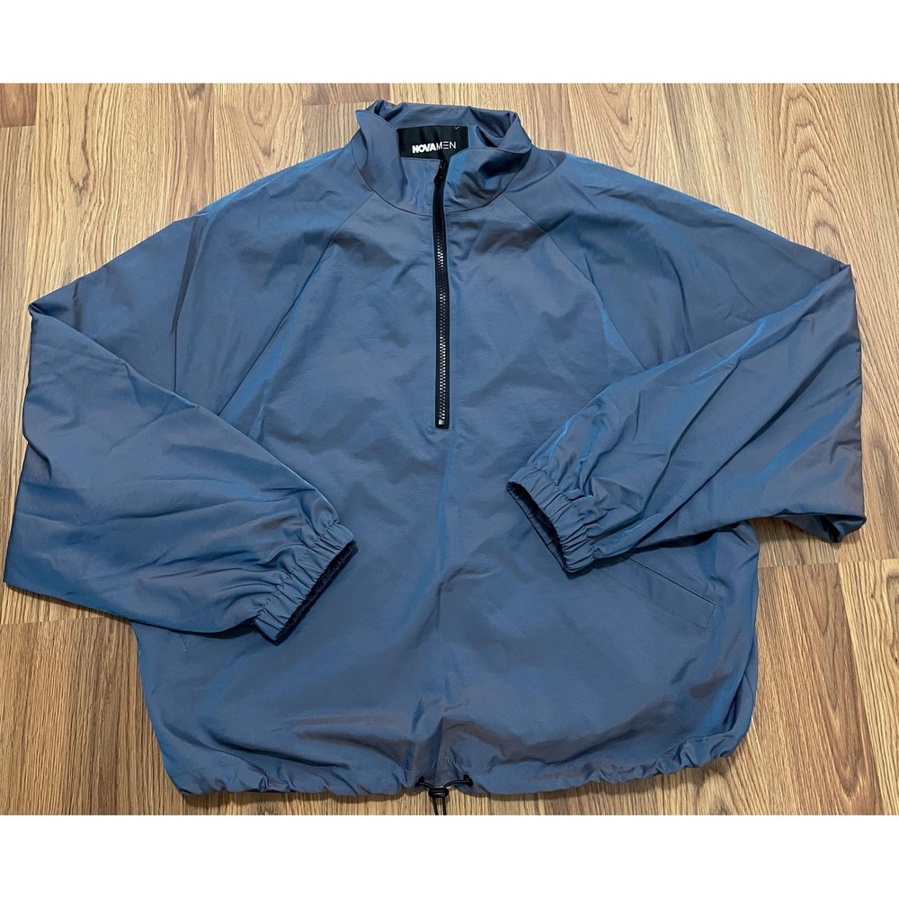 Nova Men Windbreaker Mens Small Half Zip Pullover Lightweight Mesh Lined